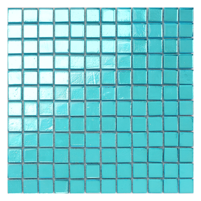 blue mosaic pool tile